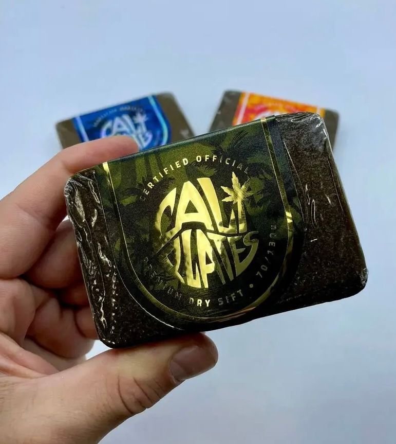 White Runtz Cali Plates Premium Frozen Sift wrapped for storage